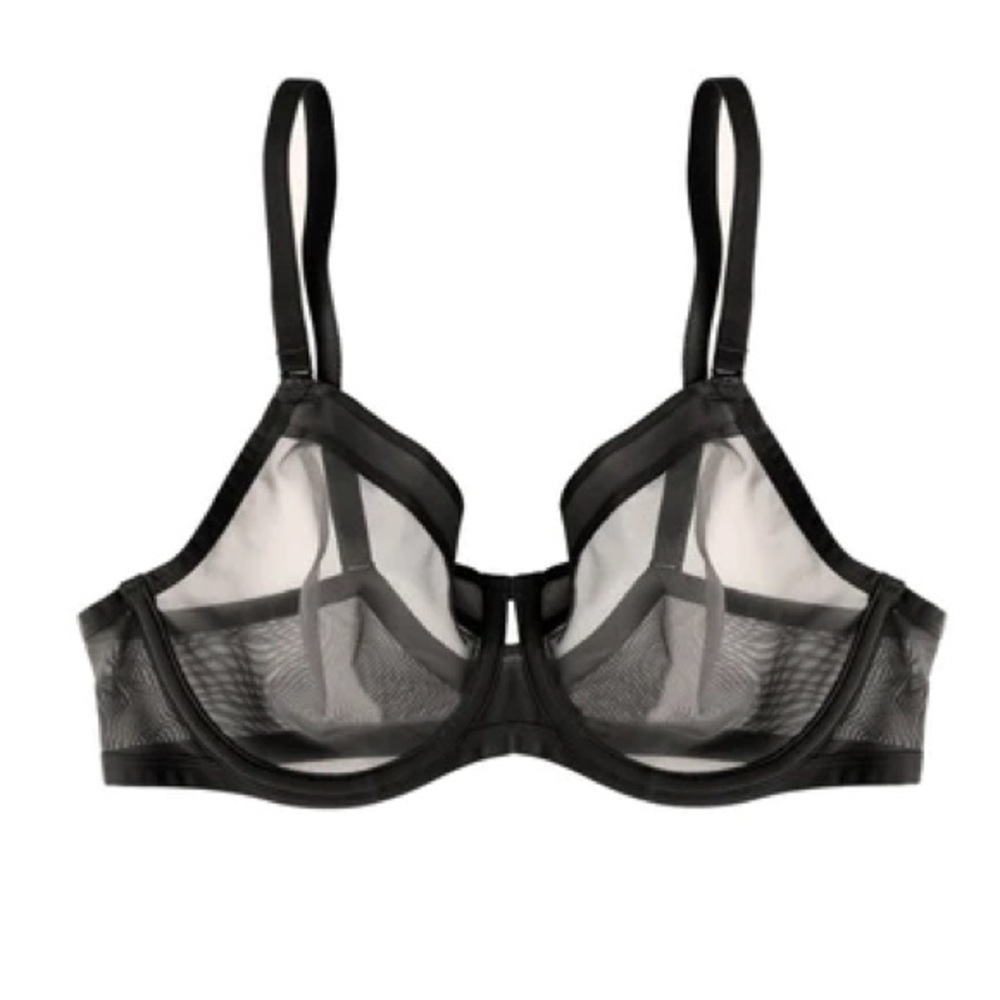 Felina 38D Ethereal Sheer Mesh Unlined Underwire Bra